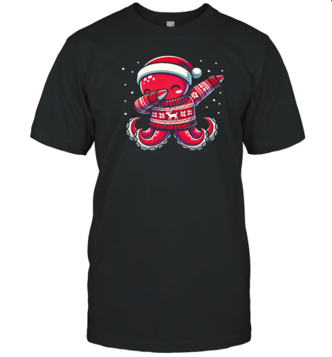 Christmas Octopus Lover Funny Octopus Ugly Christmas T Shirt