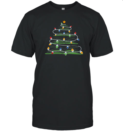 Christmas Tree Made Of Books Teacher T Shirt