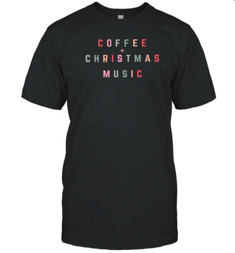 Coffee Christmas Music Teacher T Shirt