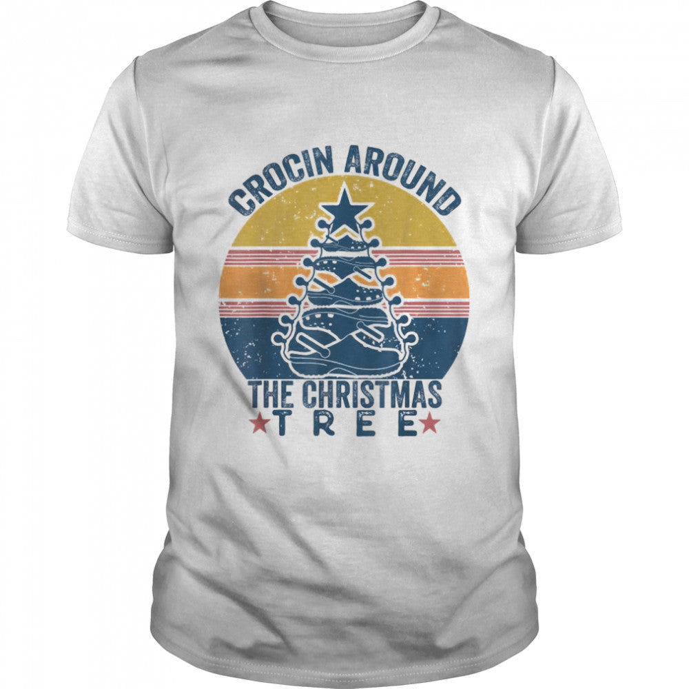 Crocin Around The Christmas Tree Vintage Xmas T Shirt
