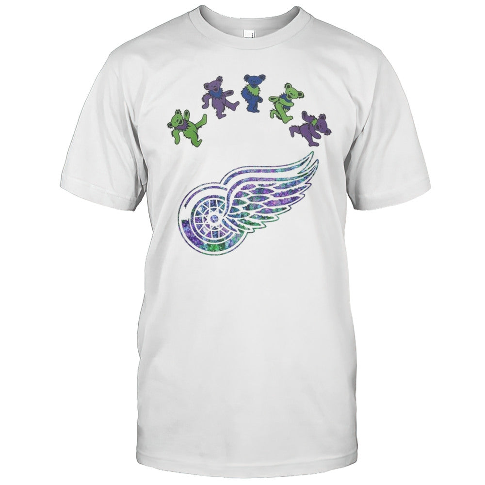 Detroit Red Wings NHL X Grateful Dead Night 2025 Hockey Shirt