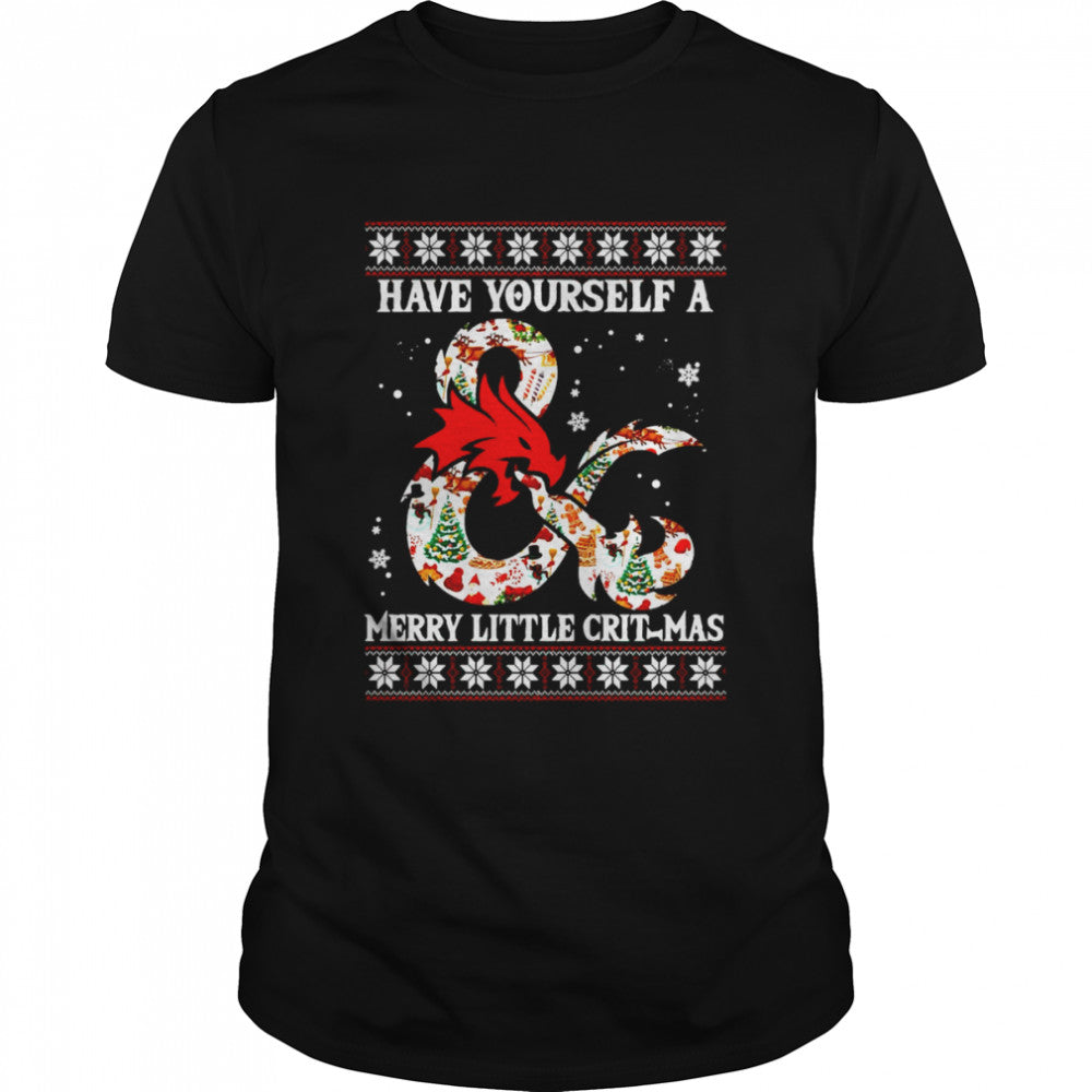 Dragon Have Yourself A Merry Little Crit Mas Ugly Christmas Shirt