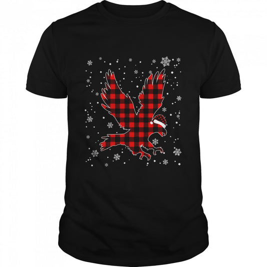 Eagle Christmas Red Plaid Pajama Animals Shirt