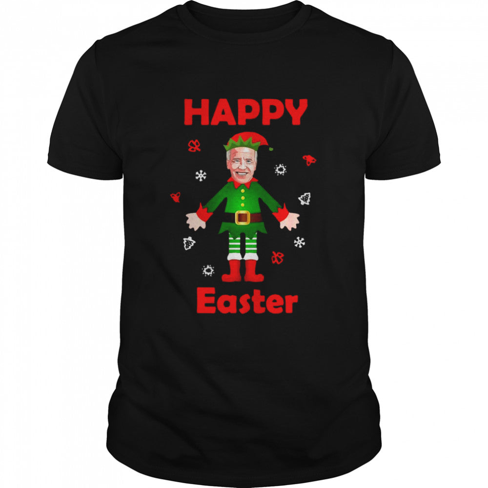 Elf Joe Biden Happy Easter Christmas Sweater Shirt