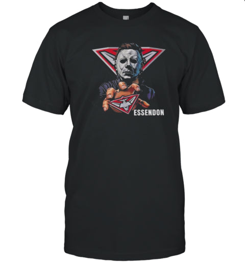 Essendon Bombers Football Club AFL Halloween Michael Myers T Shirt