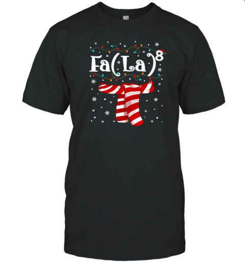 Falalala Christmas Scaff Teacher T Shirt