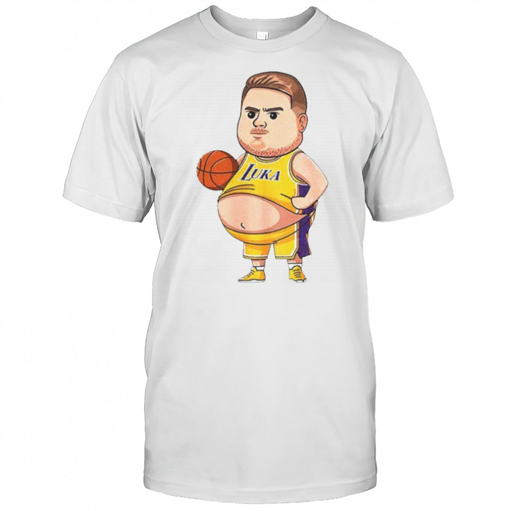 Fat Luka Doncic Los Angeles Lakers NBA Basketball Funny shirt