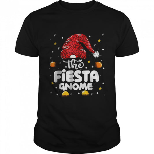 Fiesta Gnome Leopard Family Matching Christmas Party Pajama T Shirt