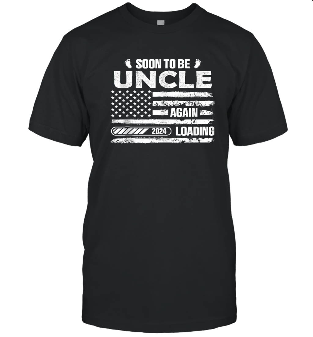 Funny Uncle 2024 Loading Fathers Day Gifts T Shirt