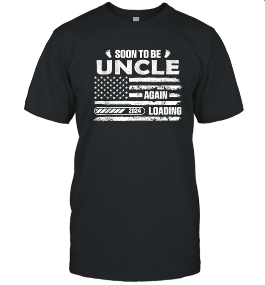 Funny Uncle 2024 Loading Fathers Day Gifts T Shirt