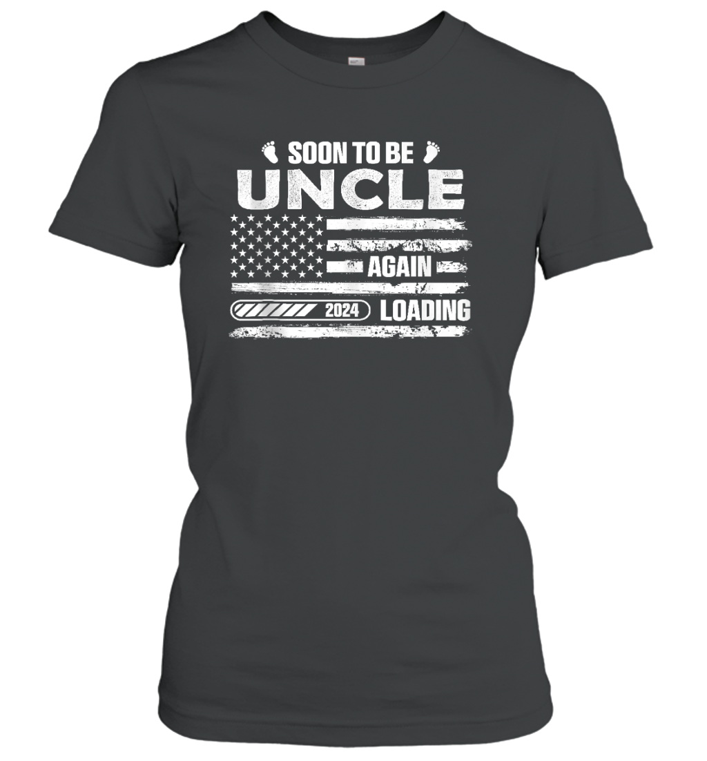 Funny Uncle 2024 Loading Fathers Day Gifts Womens T Shirt