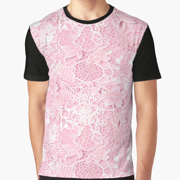 Coquette Pink Lace Aesthetic Graphic T-Shirt for Sale by MimsTees