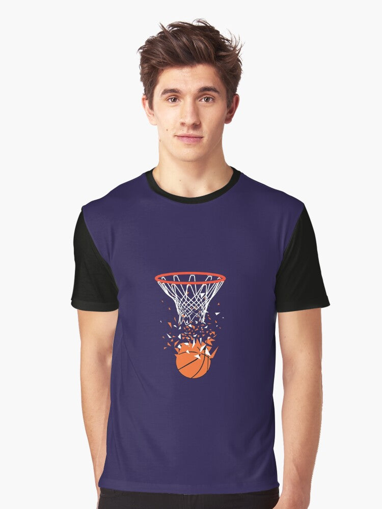 Exploding Basketball Graphic T-shirt | Premium Basketball Jersey | Fan Edition Apparel