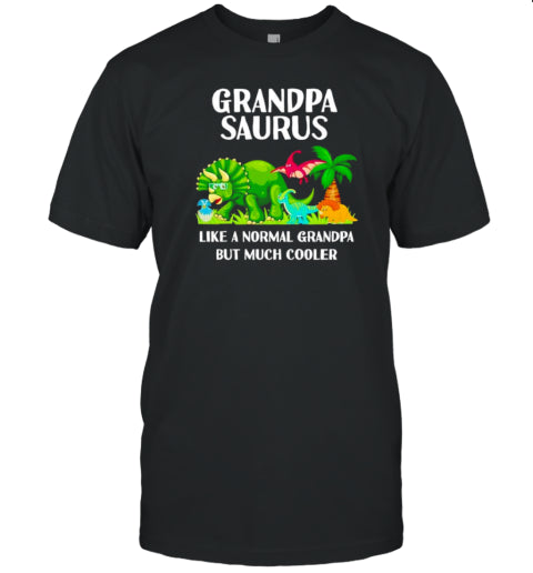 Grandpasaurus Grandpa Saurus Dinosaur Christmas Fathers Day Cute Gift T Shirt