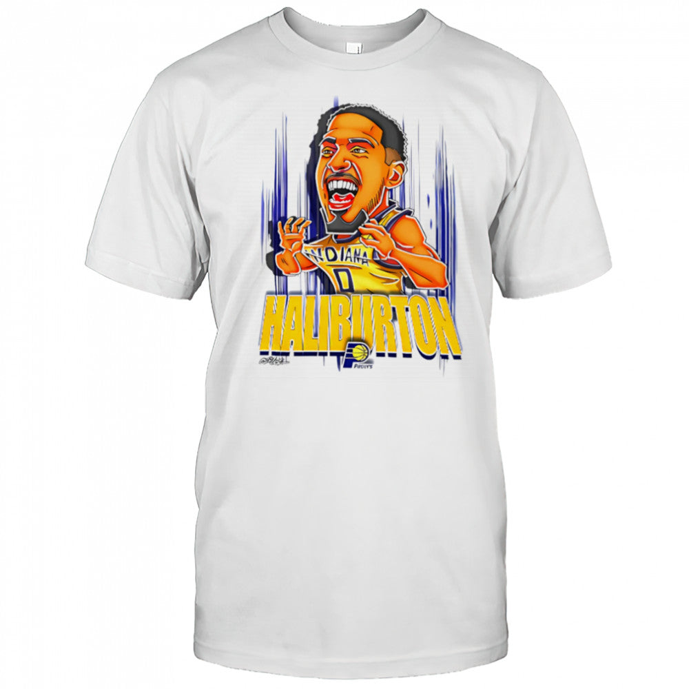Haliburton Nba Pacers Basketball funny cartoon shirt