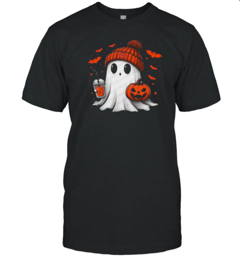 Halloween Clemson Tigers NCAA Football Fan Ghost With Pumpkin T Shirt
