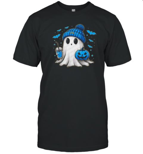 Halloween Los Angeles Chargers NFL Football Fan Ghost With Pumpkin T Shirt