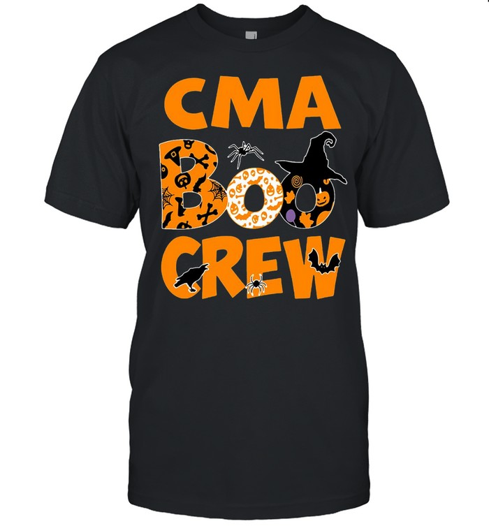 Halloween Nurse CMA Boo Crew Witch T shirt