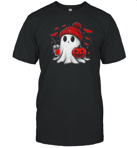 Halloween Tampa Bay Buccaneers NFL Football Fan Ghost With Pumpkin T Shirt