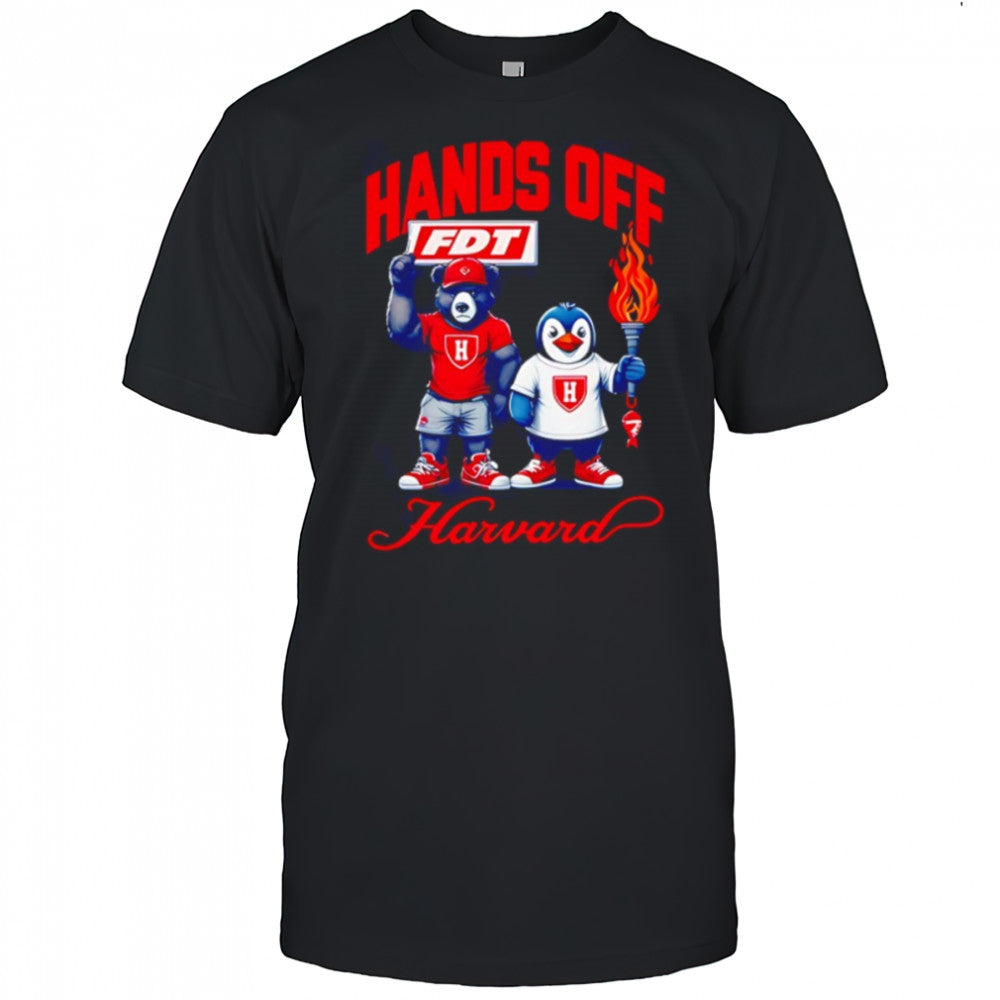Hands Off Harvard Subtle FDT bear and penguin shirt