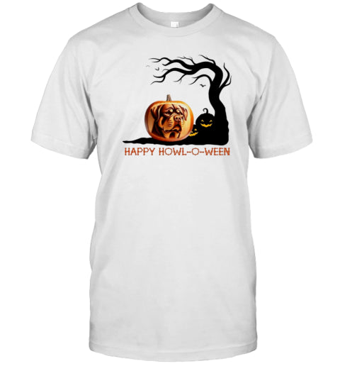 Happy Howl O Ween Rottweiler Pumpkin Halloween T Shirt