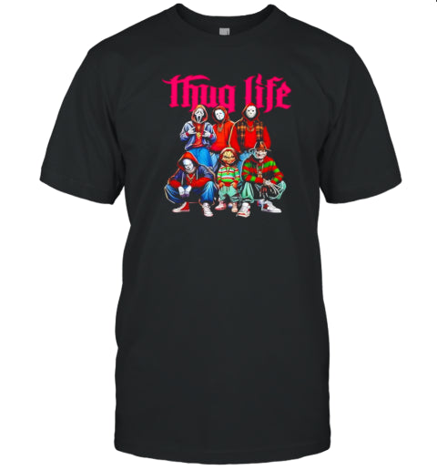 Horror movie thug life halloween T Shirt