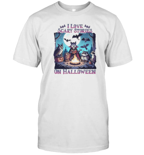 I Love Scary Stories On Halloween T Shirt