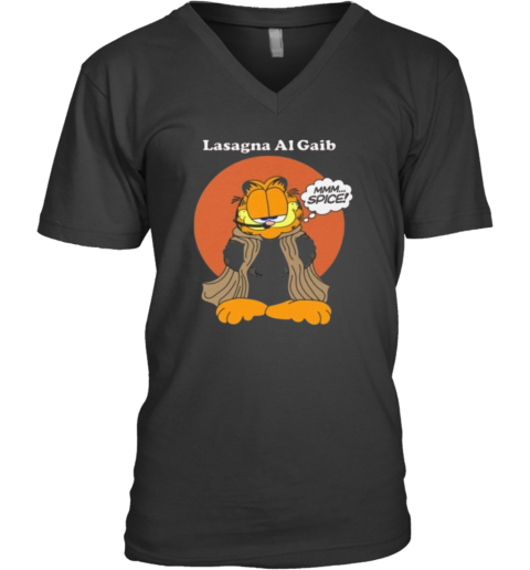 Garfield Lasagna Al Gaib V Neck T Shirt
