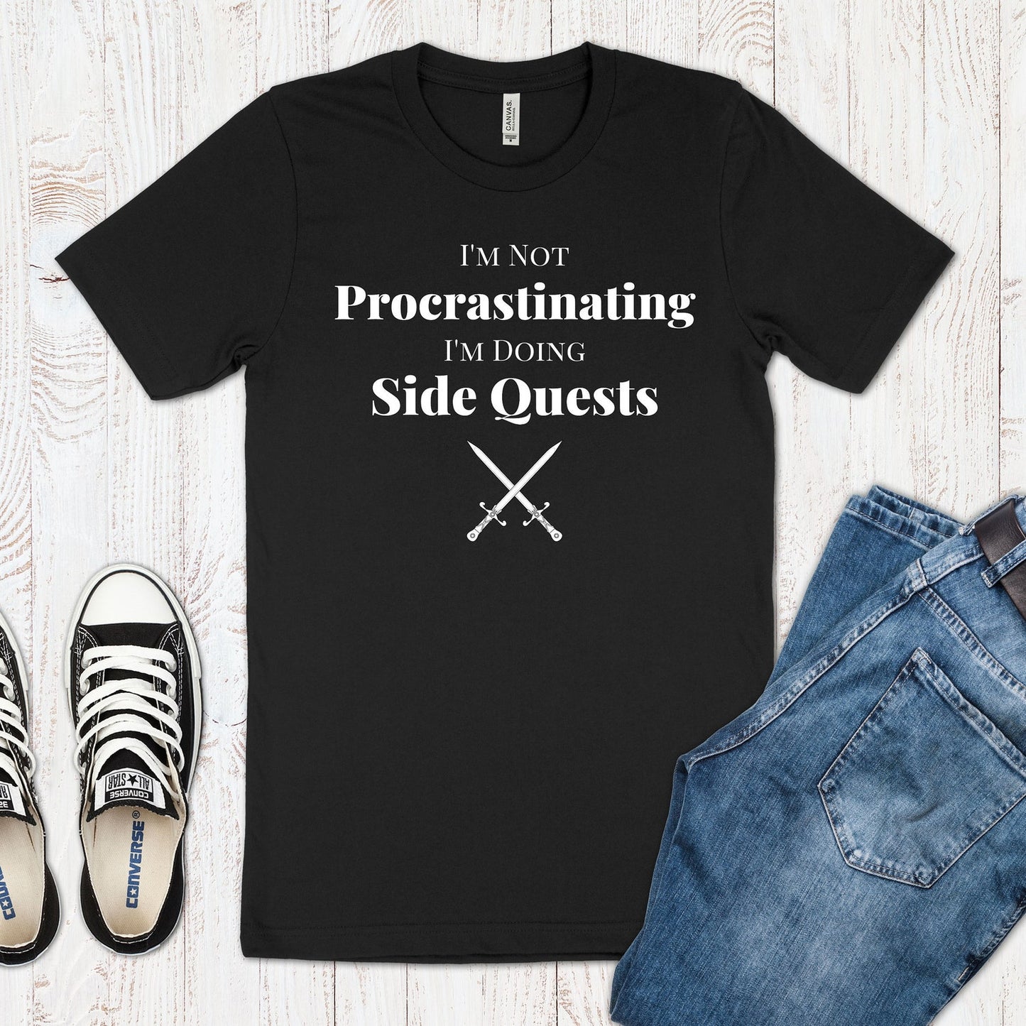 I'm Not Procrastinating Funny Gaming Shirt, Funny Gamer Girl Shirt, Funny Men's Gamer T Shirt, Gamer Gift, Nerdy Shirt