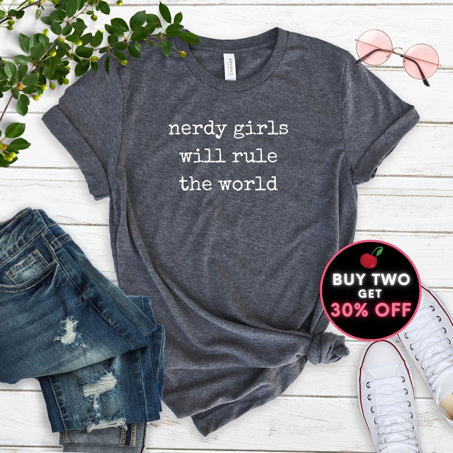 Funny Nerdy Girl Shirt Nerd T-shirt Nerdy Girl Gifts Nerd Gifts EGirl Shirt Gamer Girl Shirt Geek Chic Shirt Smart Girls Rule Plus to 4XL