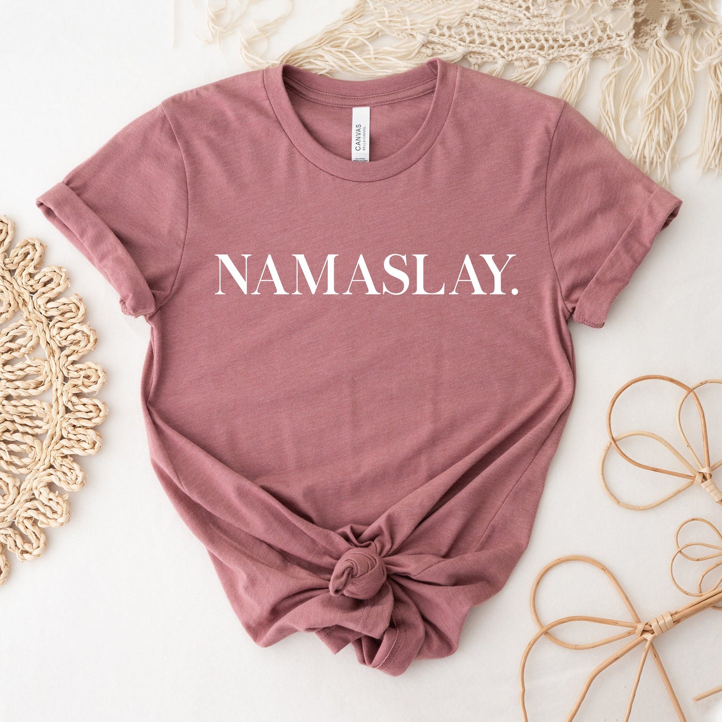 Namaslay T-shirt: Meditation Shirt, Exercise Tee, Breathe Gift, Gym Top Gift