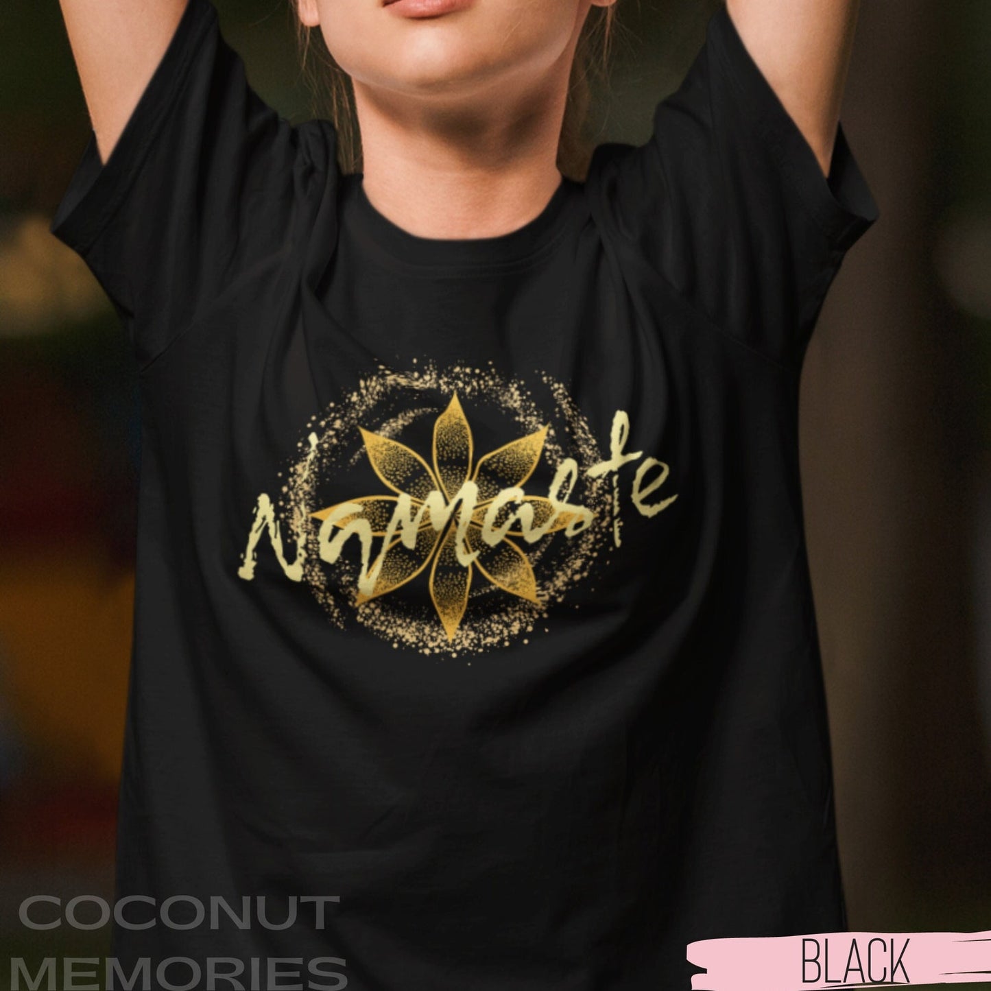 Namaste Meditation Yoga Shirt | Lotus Flower Zen Tee | Mandala Positive Vibes