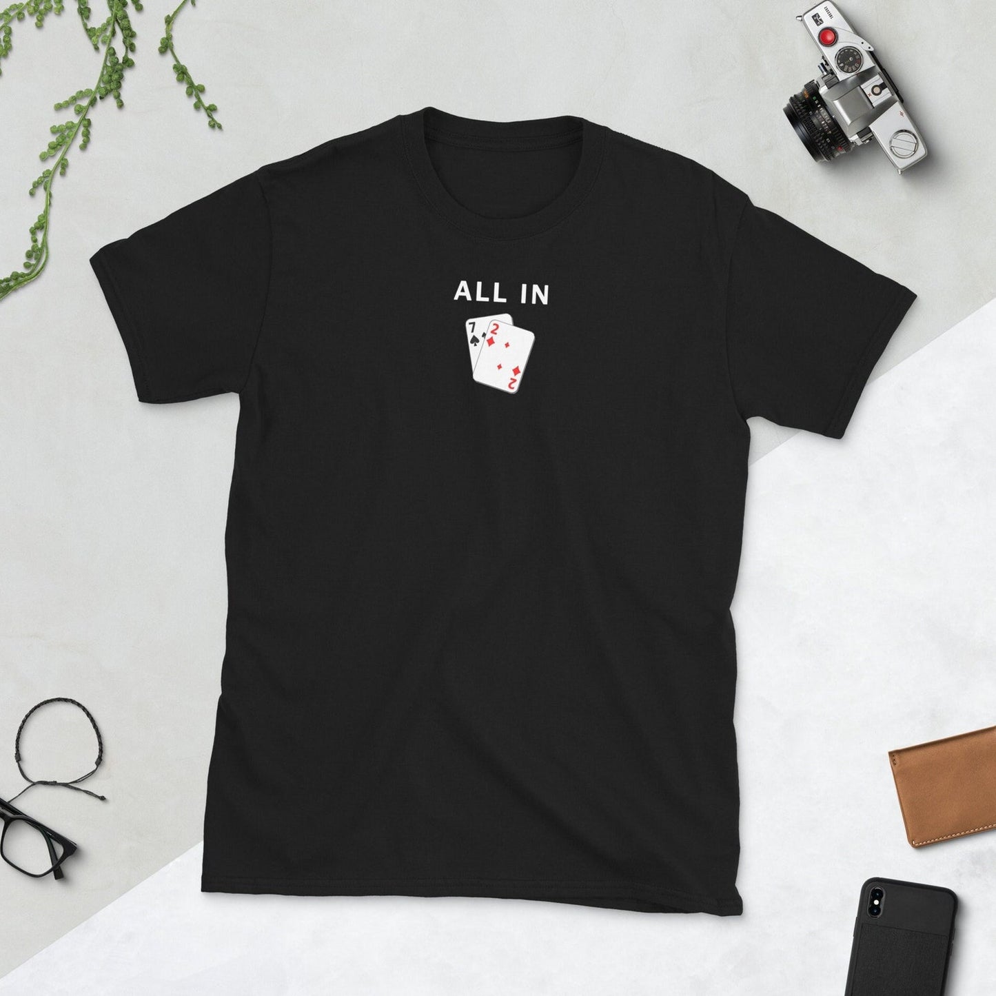 All In Poker Shirt | Funny Texas Holdem T-Shirt | Poker Meme Shirt For Players