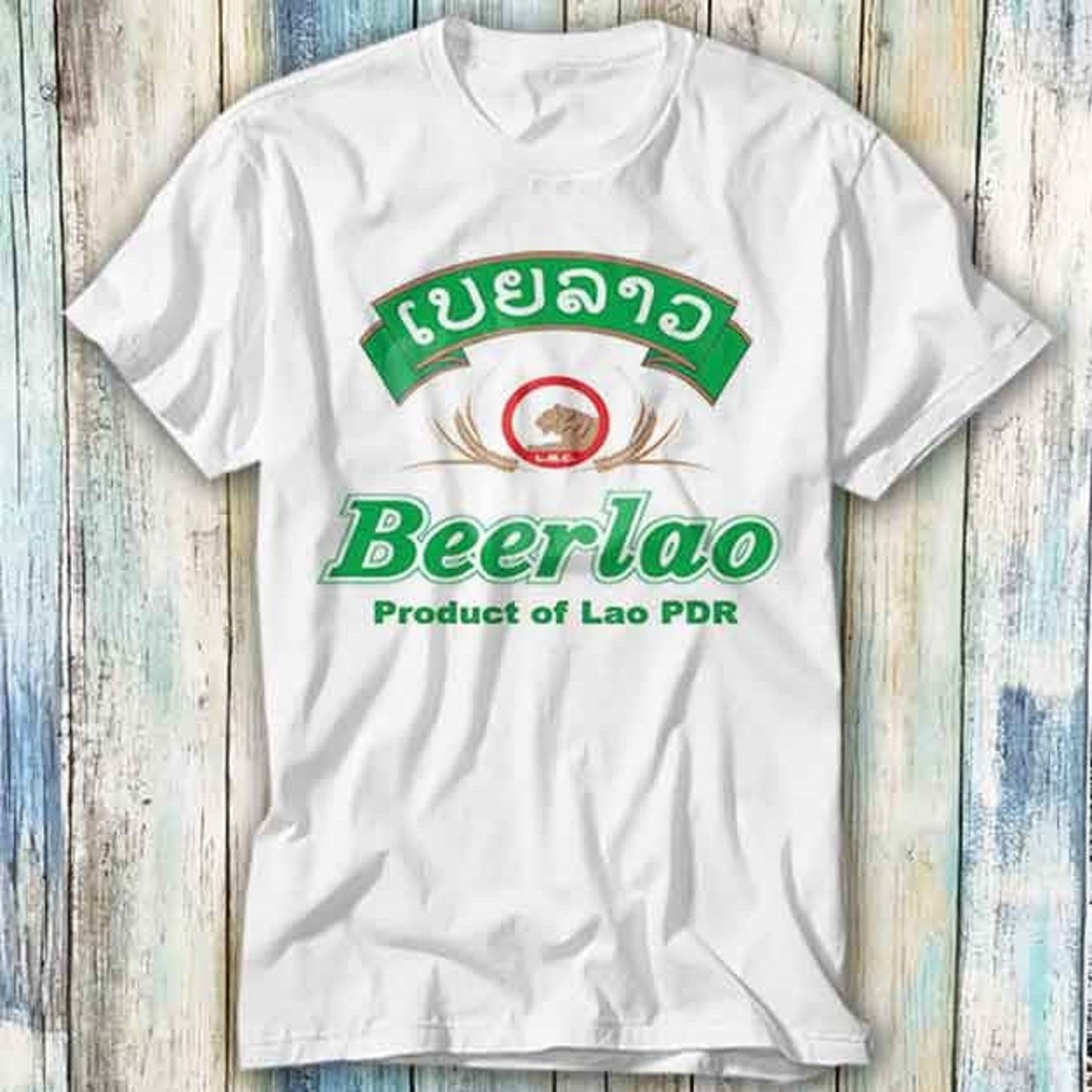 Beerlao Beer Laos T-Shirt | Funny Meme Top | Style Unisex Gamer Gift