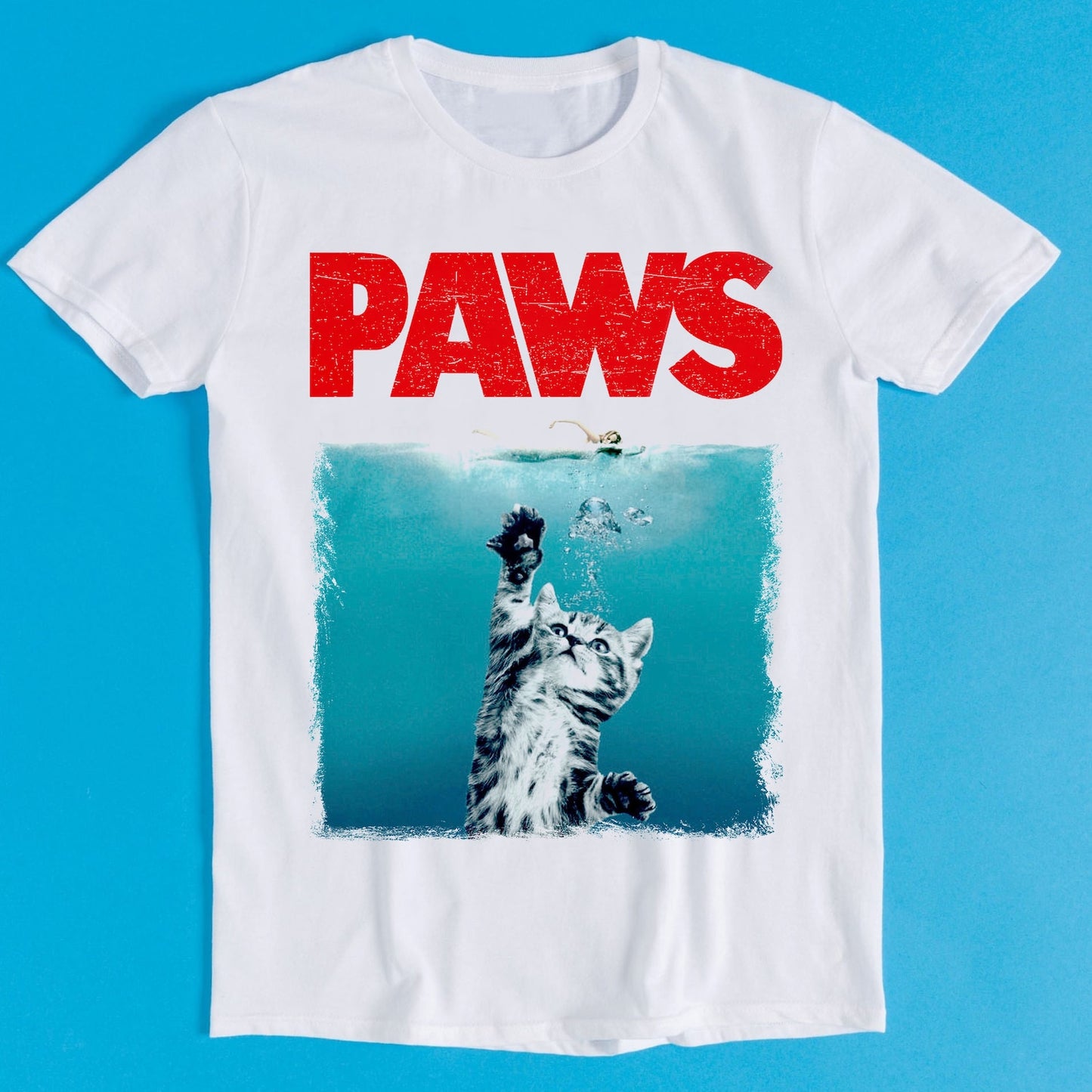 Catzilla King Of Pawster Paws T-Shirt | Funny Meme Gift | Style Unisex Gamer Tee
