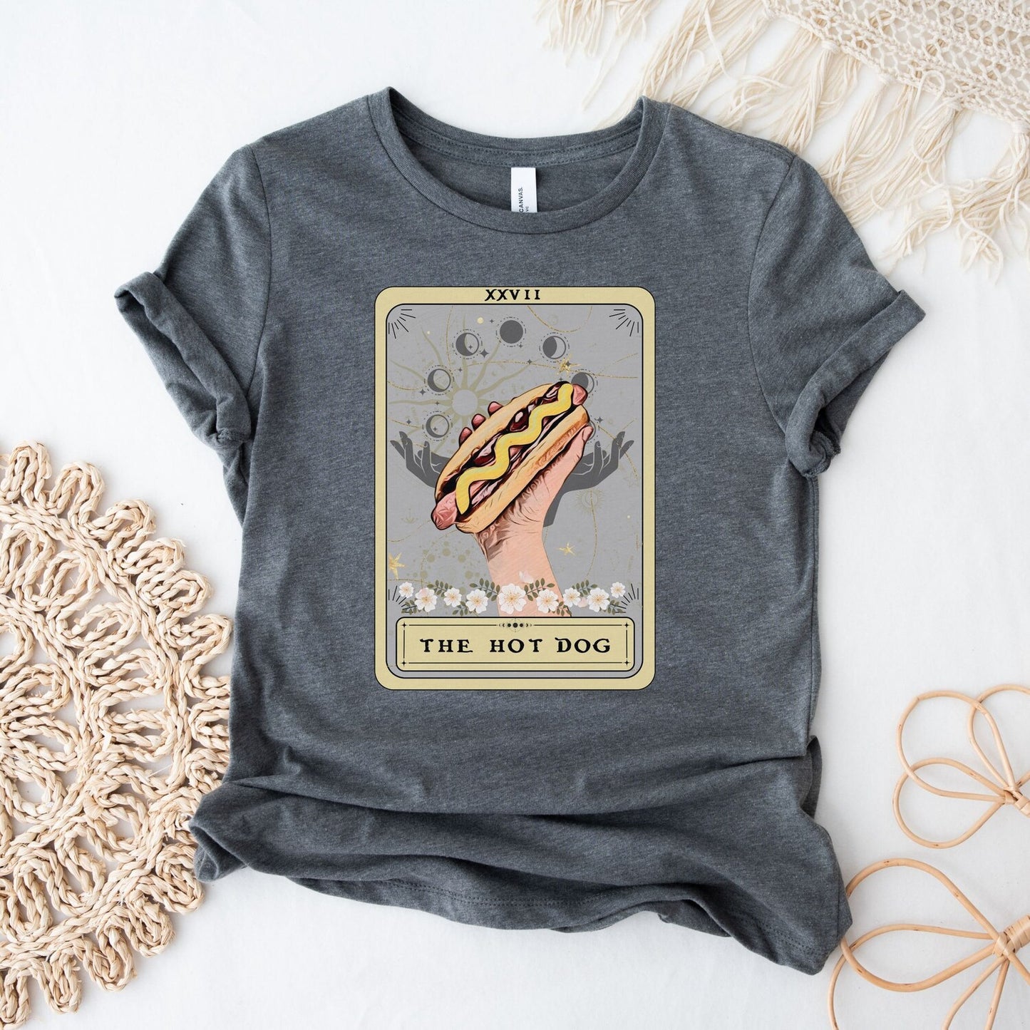 Hot Dog Tarot Card Shirt, Hot Dog Shirt, Funny Hot Dog t-shirt Hot Dog Lover Shirt Game day Shirt Food Tee Hotdog t Shirt Eating Competition