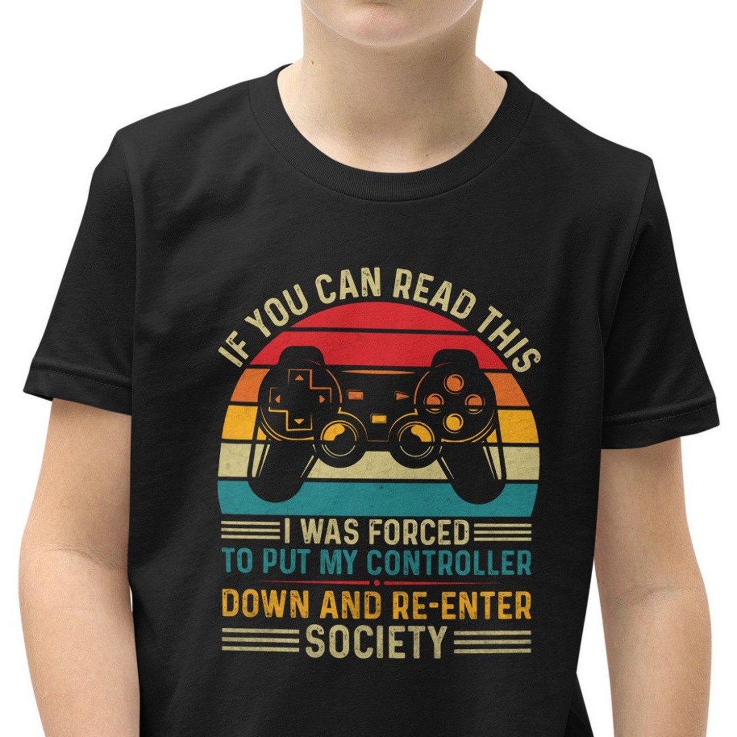 If You Can Read This Youth Short Sleeve T-Shirt, Gaming Merch, Gaming Shirt, Gamer Merch, Gamer Shirt, Funny Gaming Shirt, Funny Shirt