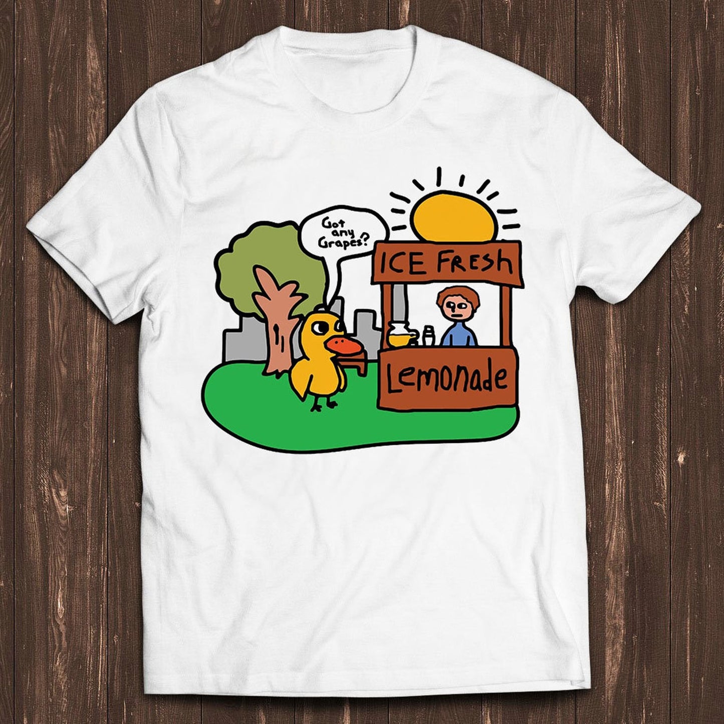 Lemonade Duck Song T-Shirt | Funny Meme Jokes Tee | Kids Gamer Music Gift