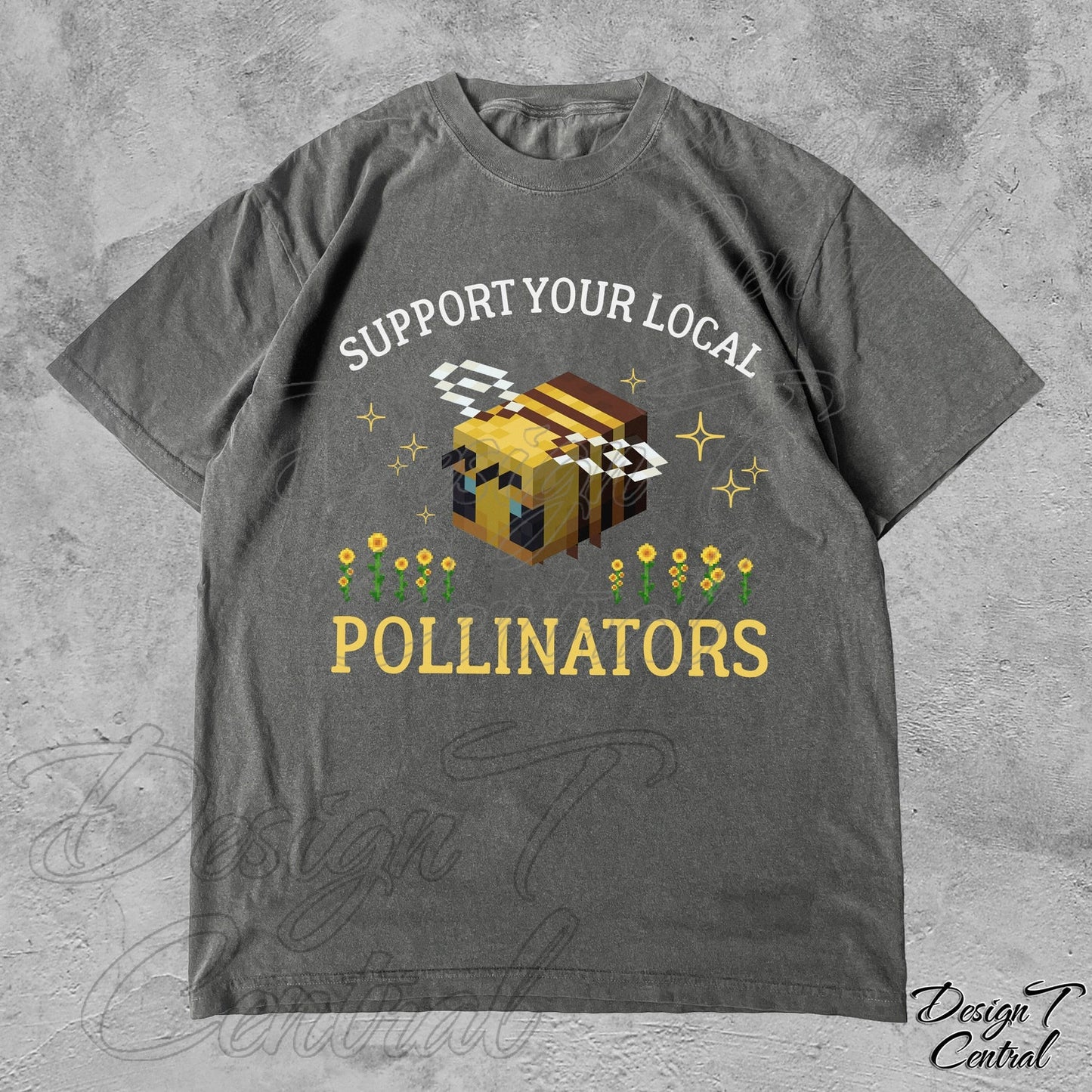 Support Your Local Pollinators T-Shirt | Funny Gamer TShirt | Minecraft Lovers Shirt