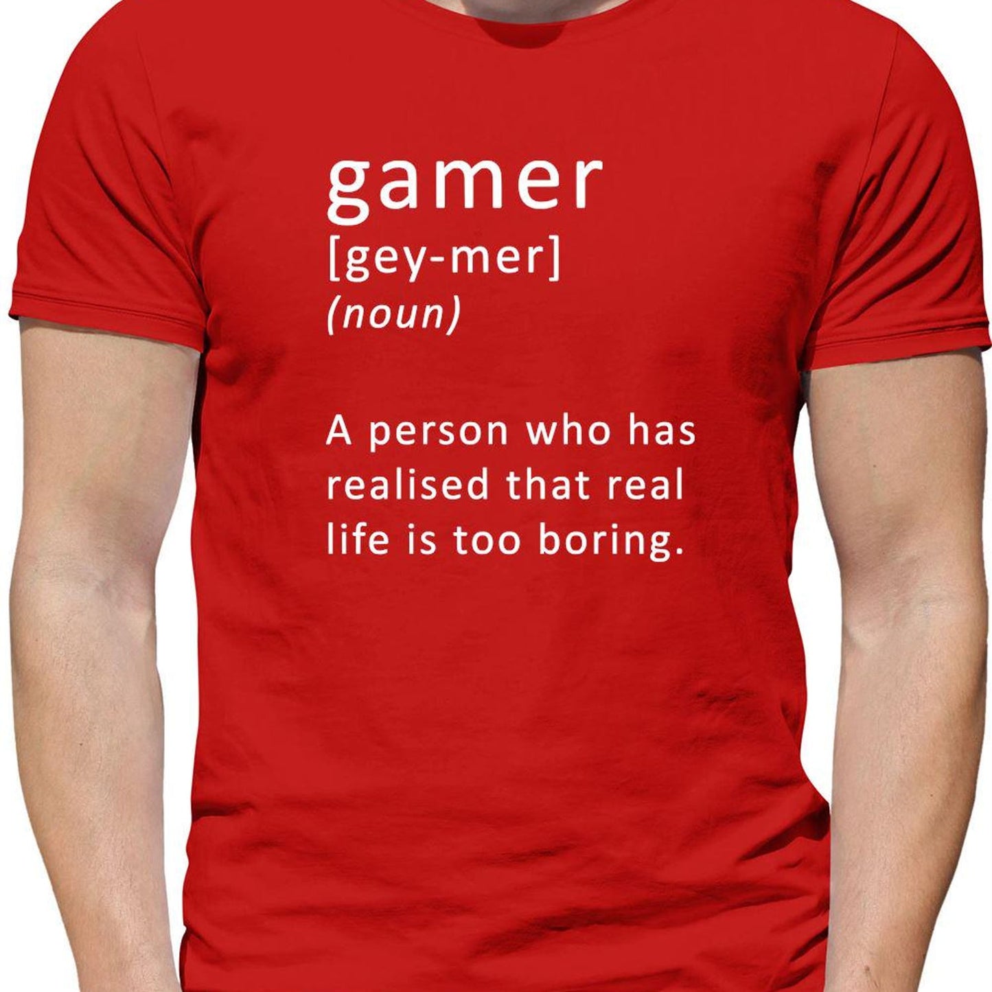 Gamer Gaming T-Shirt | Funny Dictionary Computer Console Tee | Sarcastic Retro Shirt