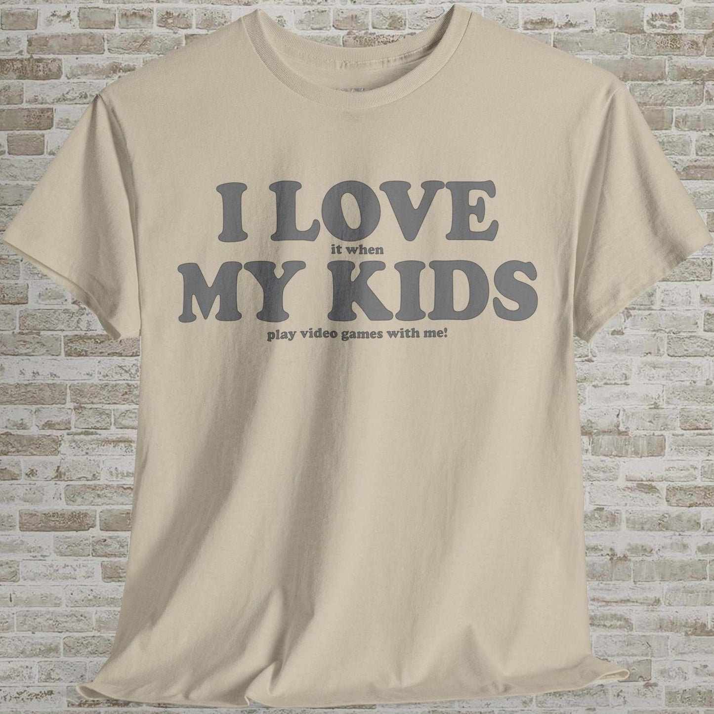 i LOVE my KIDS Funny Shirt Gaming TShirt Father Mother Day Gift Shirt for Men Women Funny Gaming Tee Gamer Nerd Geek T-shirt