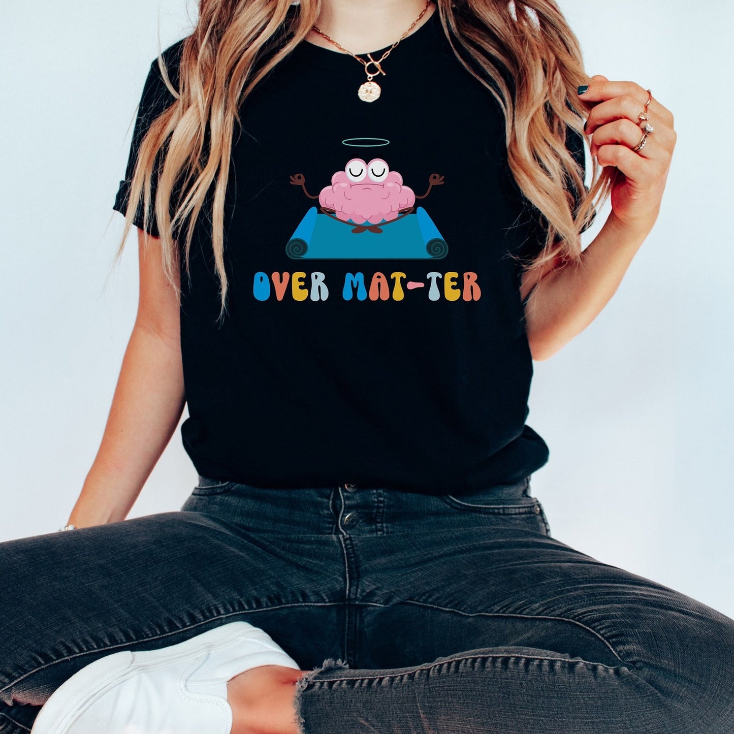 Funny Yoga Shirt | Brain Yoga Tshirt Yogi Class Mom Instructor Tee