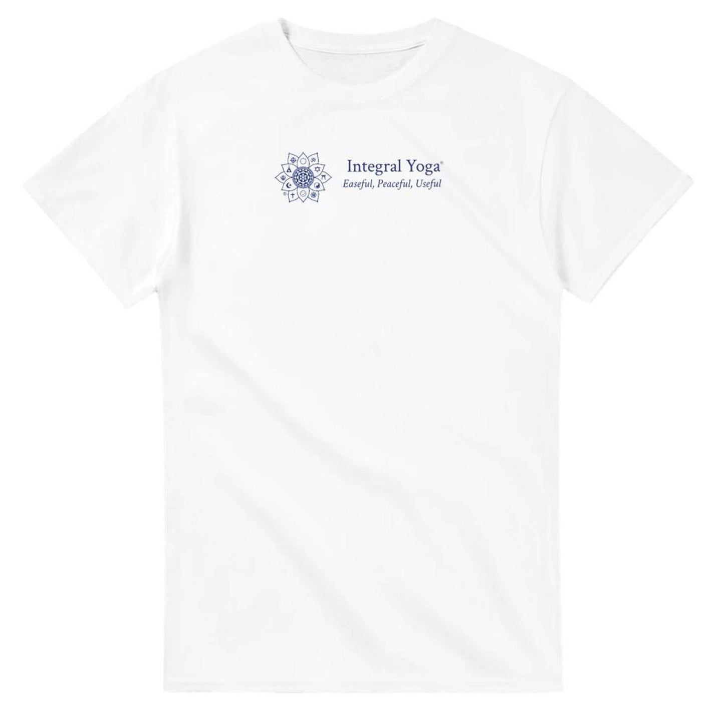 Integral Yoga Logo & Motto T-shirt: Heavyweight Unisex Crewneck Tee