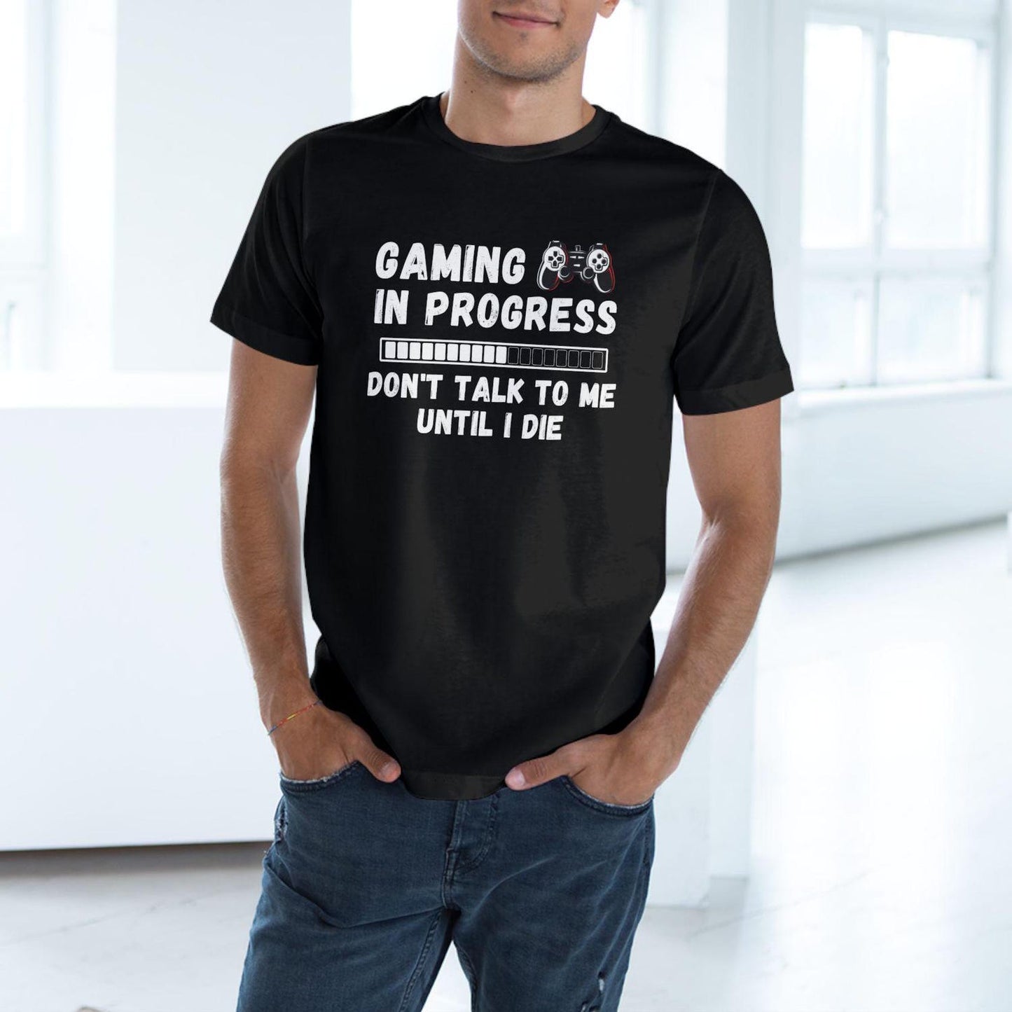 Gaming In Progress T-Shirt: Funny Gamer Gift