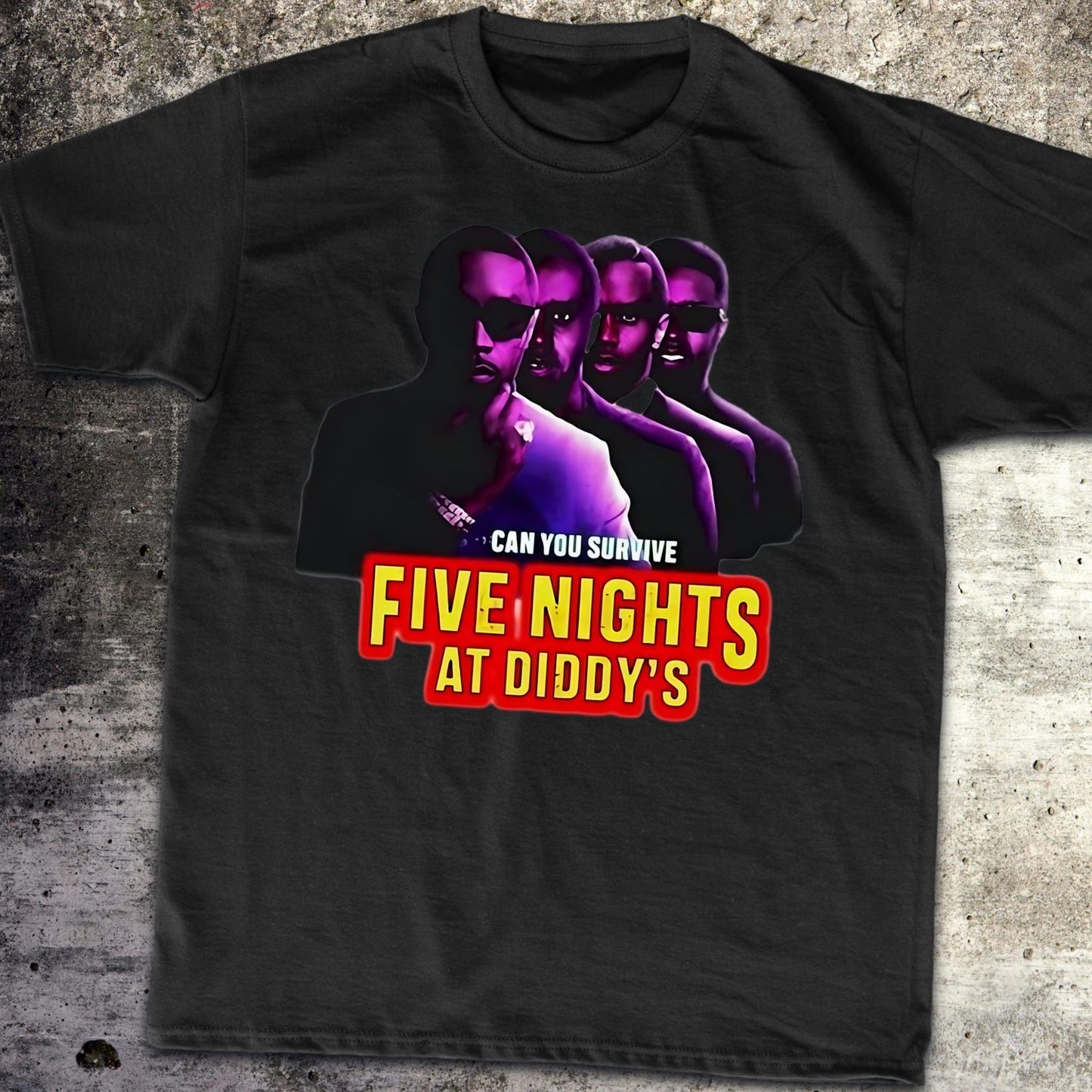 Five Nights At Diddy's House Tee | Funny Meme Shirt | Novelty Graphic Tee
