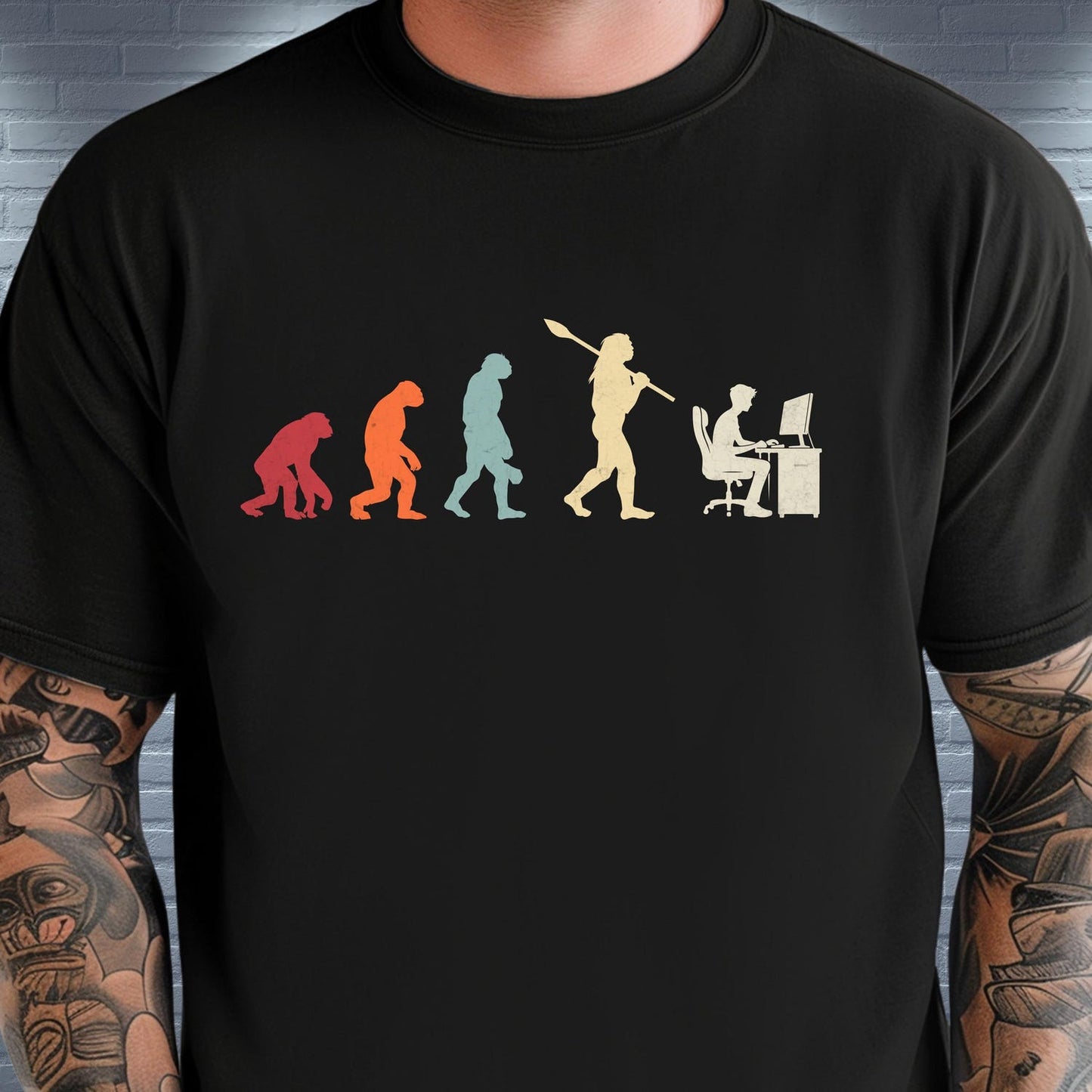 Evolution of Gamer T-Shirt | Funny Unisex Gaming Tee | Retro Gaming Apparel