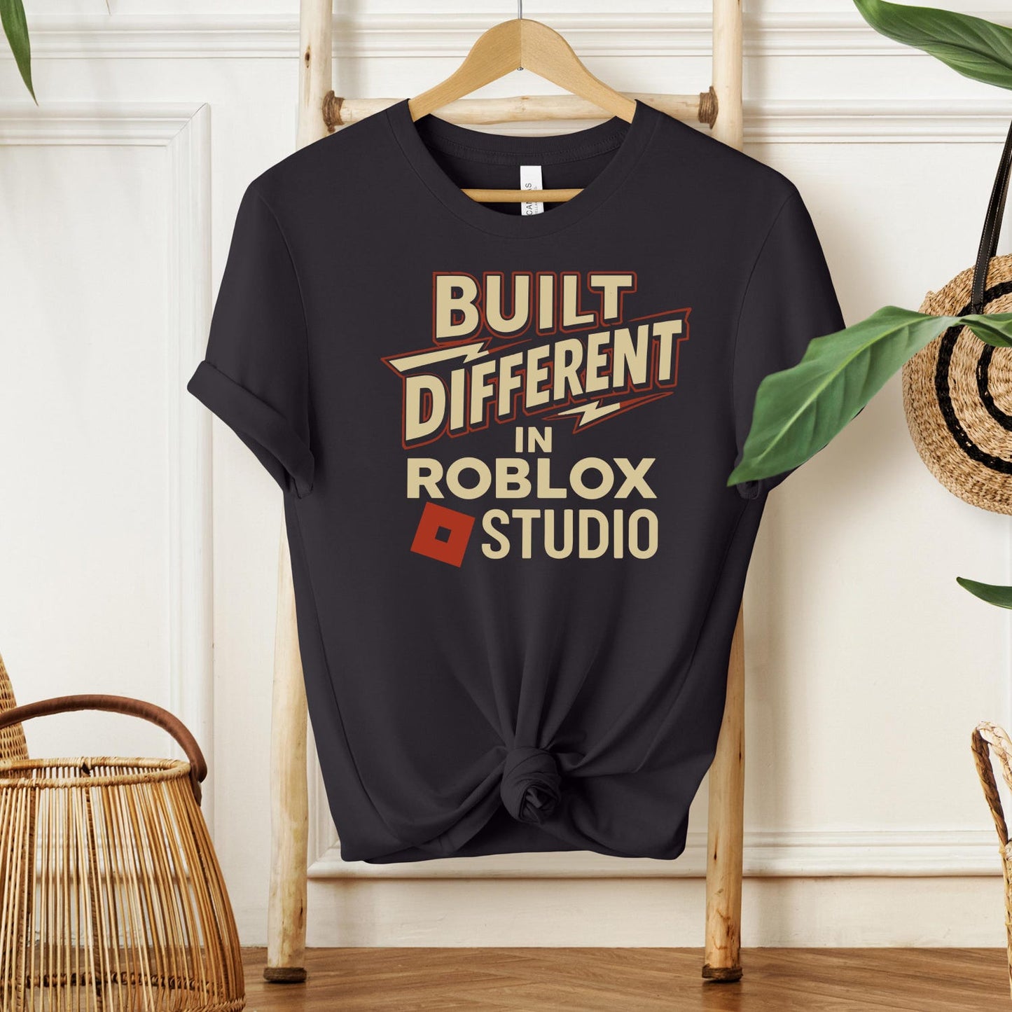 Built Different in Roblox Studio T-Shirt – Funny Gamer Tee for Kids, Teens, and Roblox Fans – Gaming Shirt Gift Idea