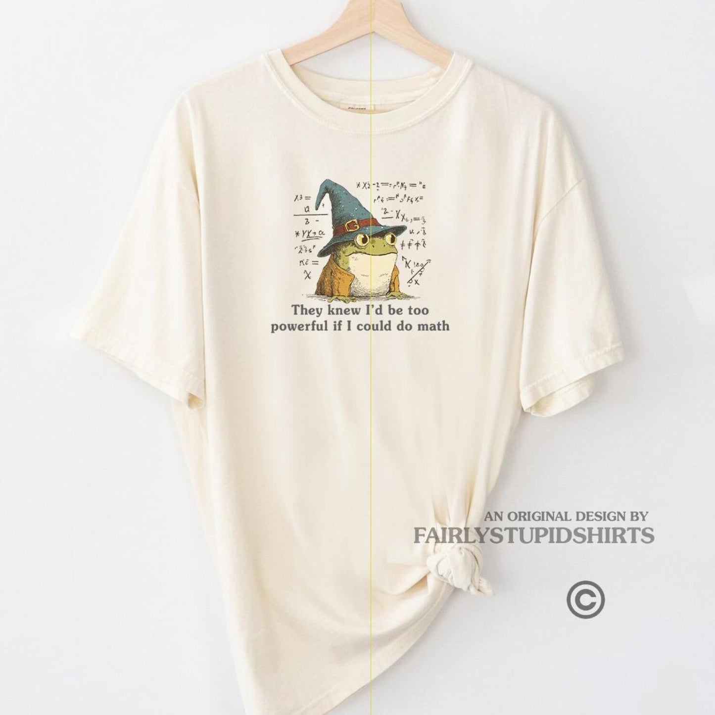 They Knew I'd Be Too Powerful Frog Tee | Funny Graphic Shirt | Comfort Colors T-Shirt