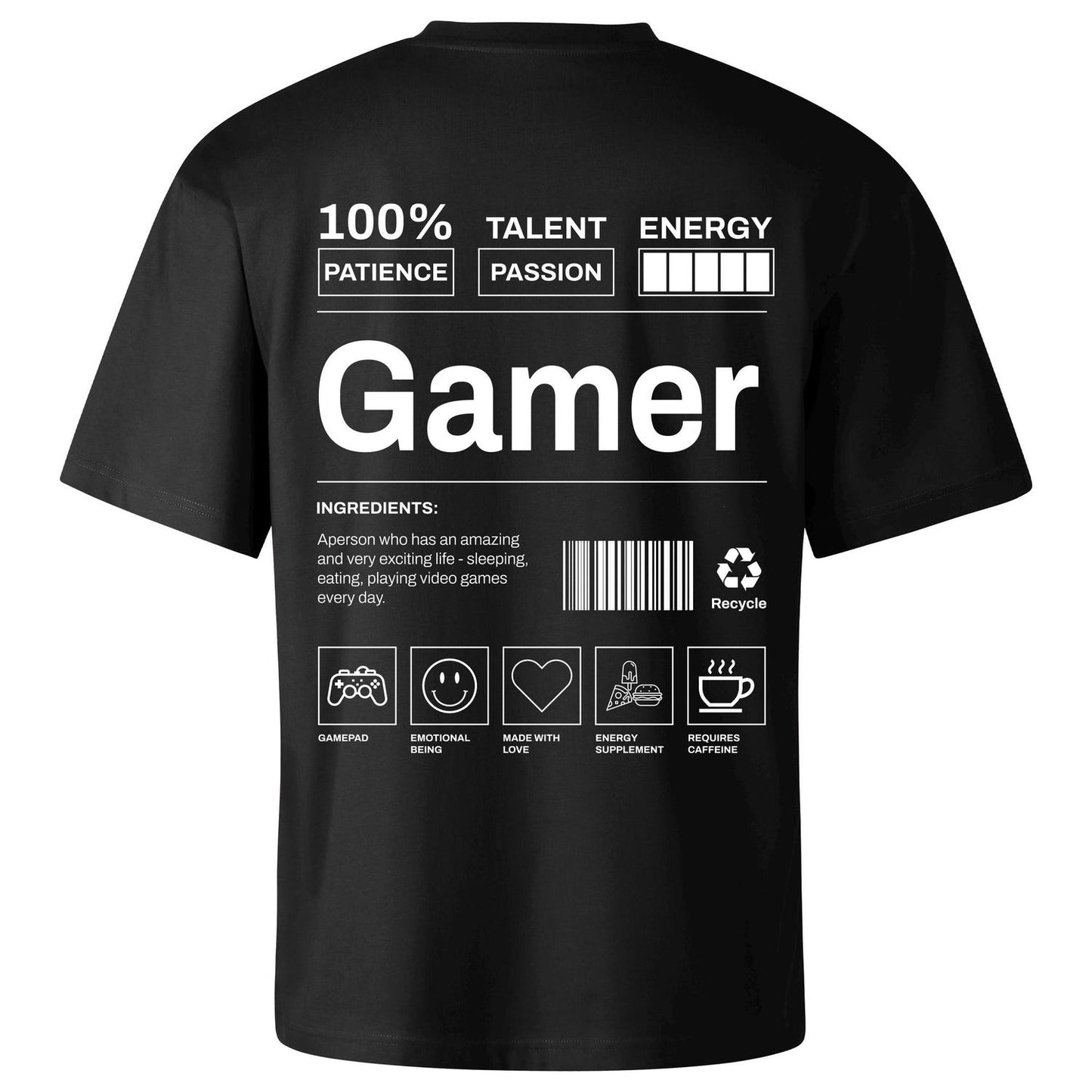 Gamer Label Soft Cotton T-Shirt: Gaming Lifestyle