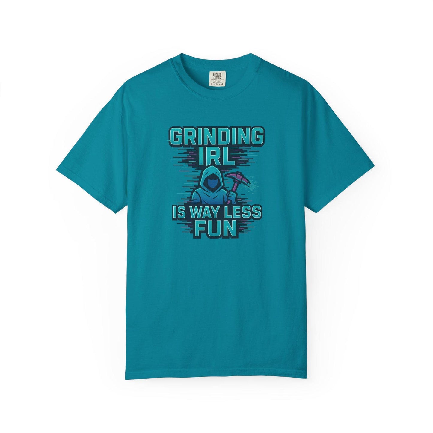 IRL GRINDING Gamer T-shirt | Funny Video Game Tee | Gaming Culture Shirt